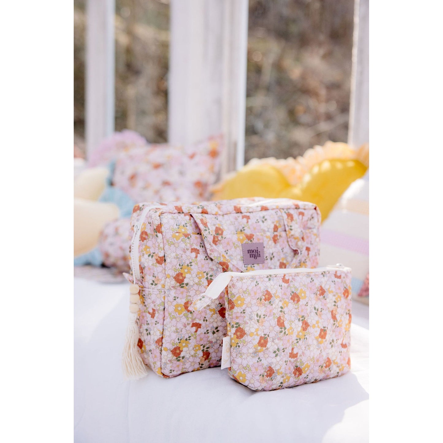 Large Make-Up Bag - Spring Garden