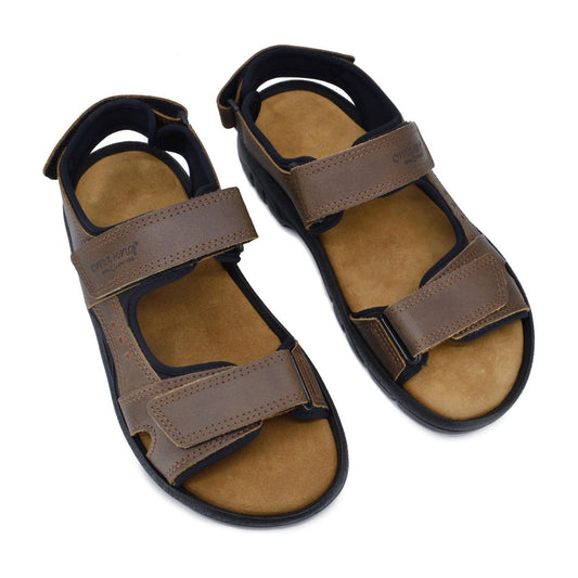 Lauri Leather Sandals - Brown
