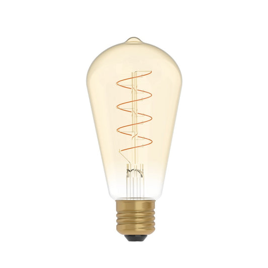 LED kultainen hehkulamppu Edison ST64 4W 250Lm E27 1800K Himmennettävä - C04