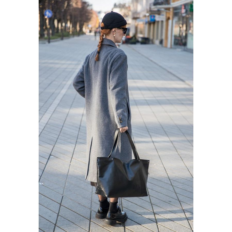 Large Handbag Lima - Soft Black Leather