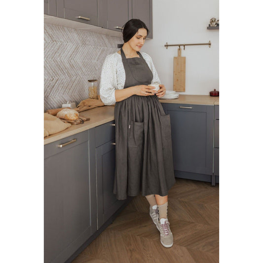 Linen Retro Apron