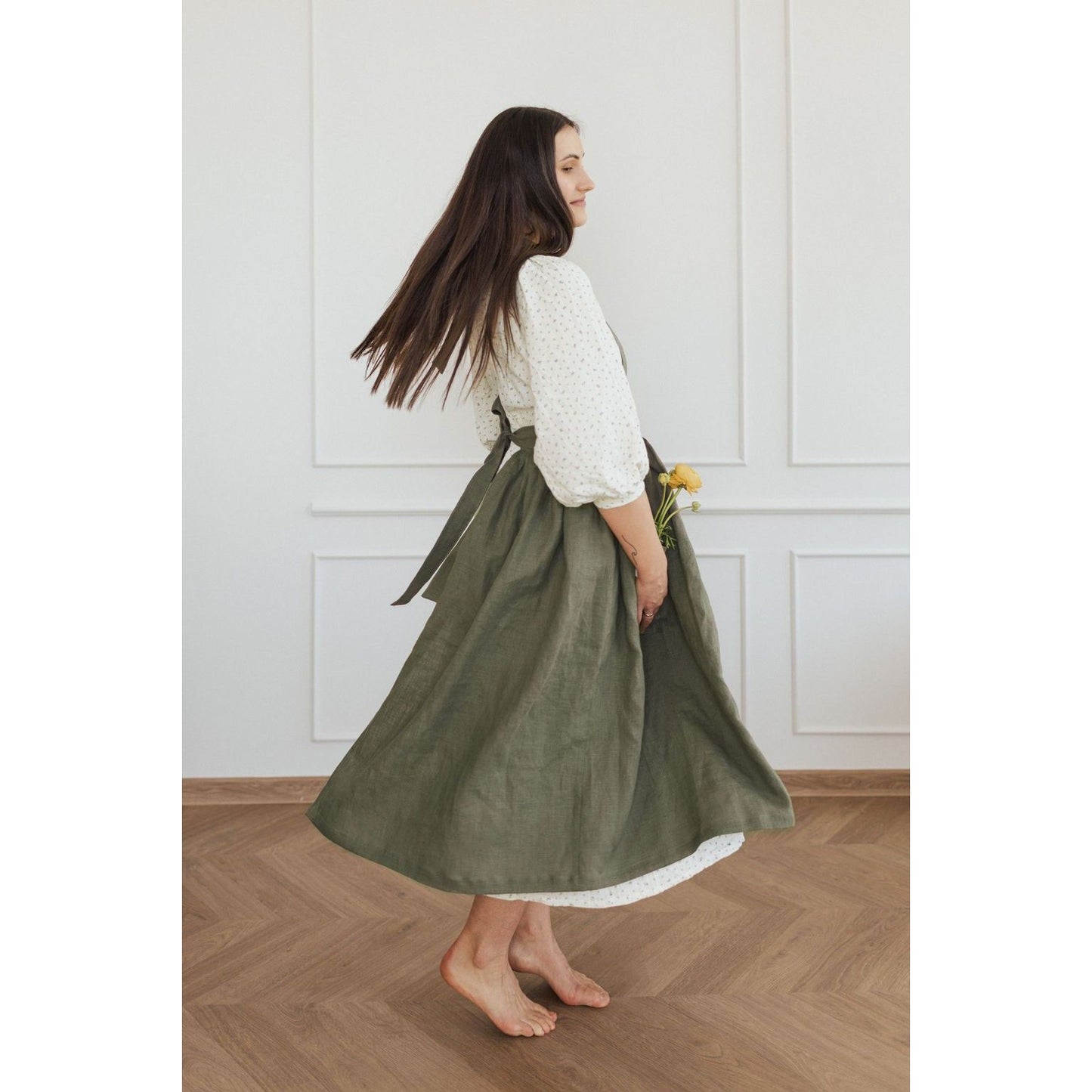 Linen Retro Apron