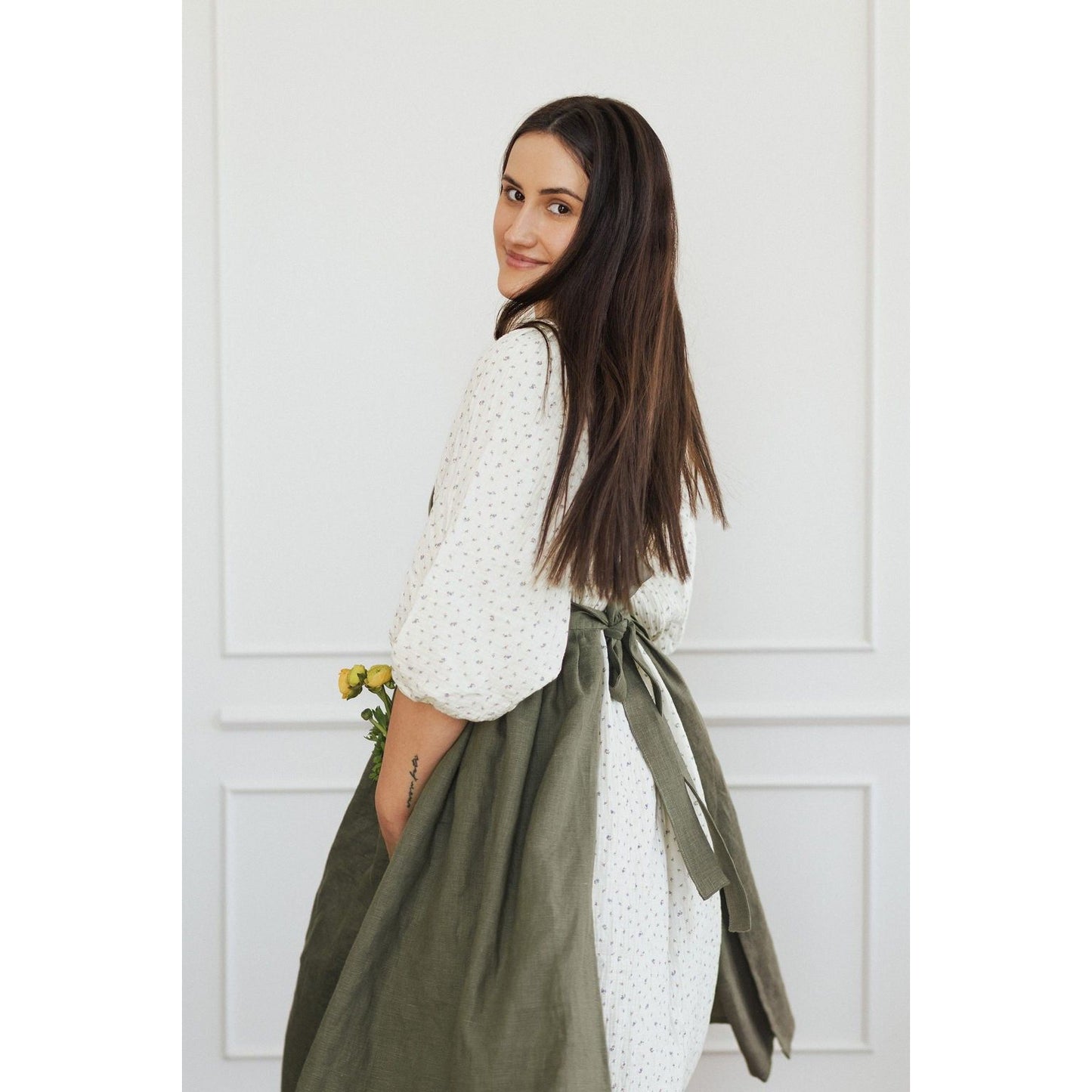 Linen Retro Apron