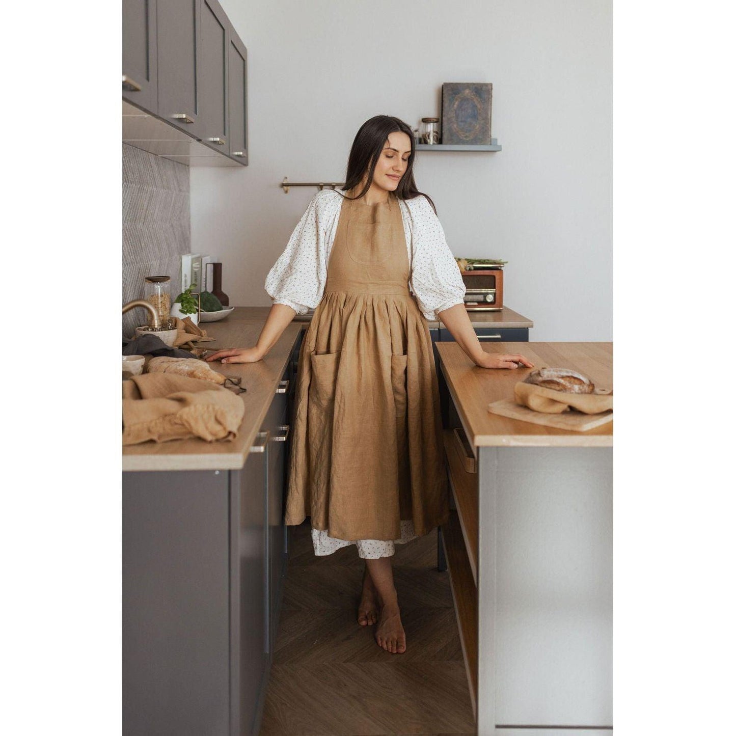 Linen Retro Apron