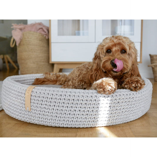 Lukko Dog Bed - Light Grey