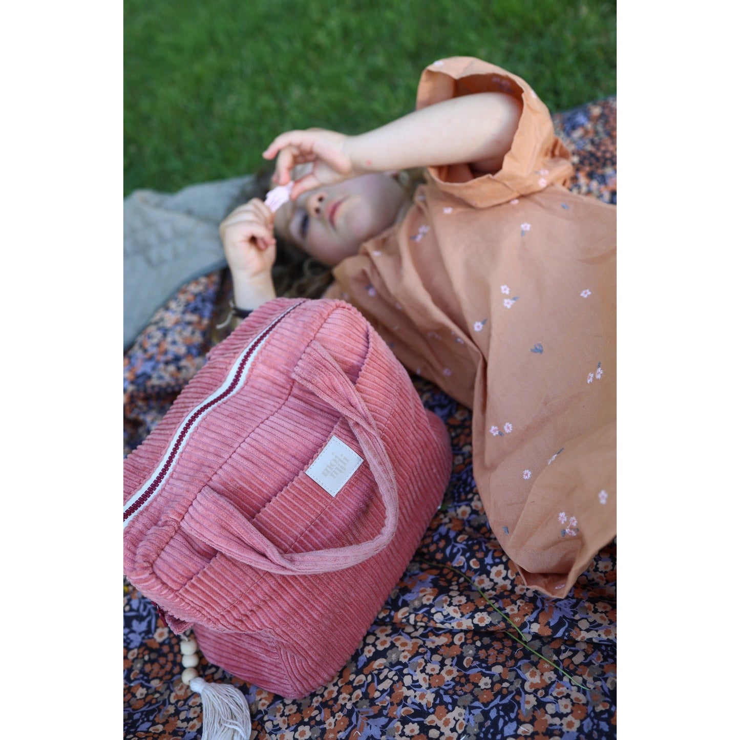 Make-Up Bag Set of 2 - Coral