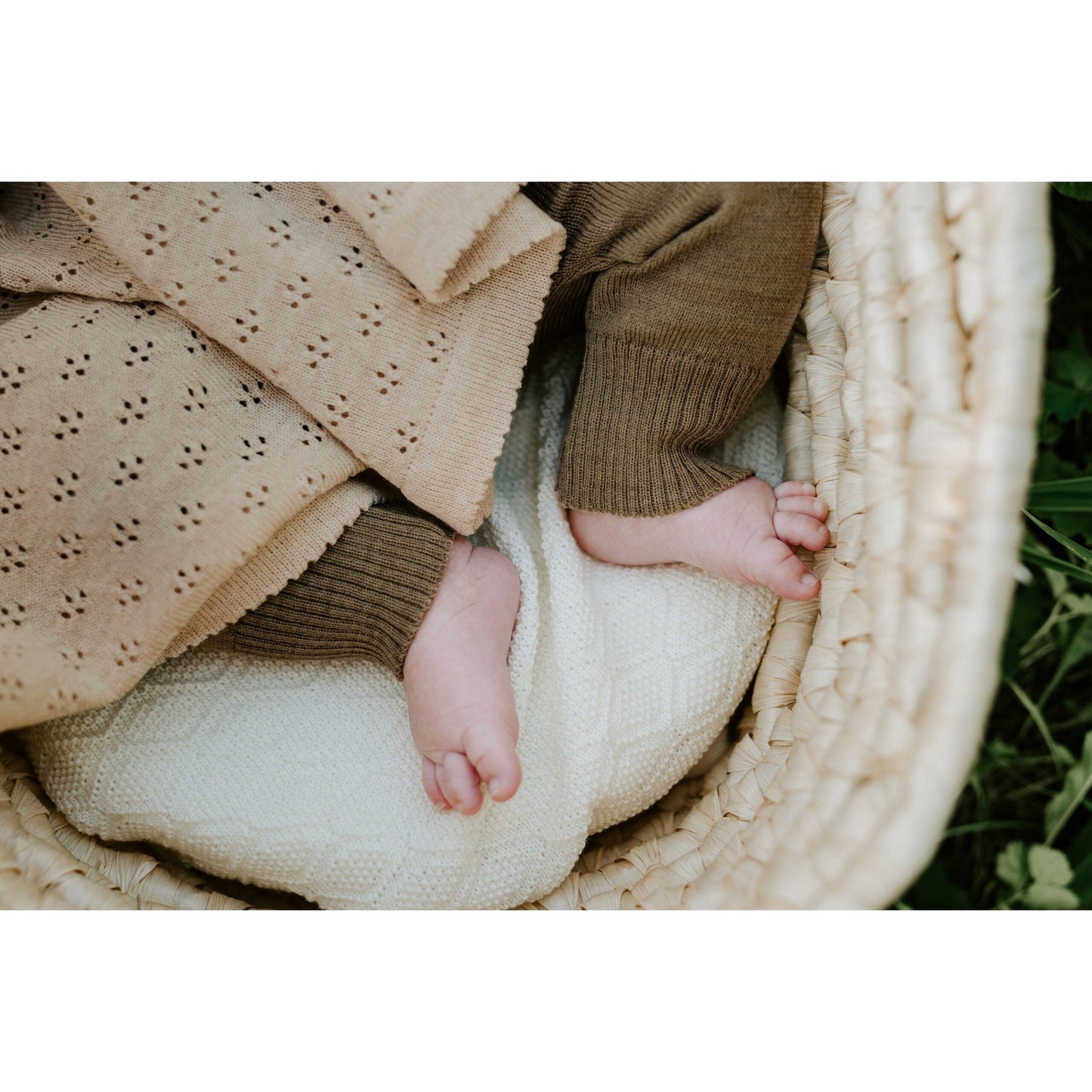Merino wool baby blanket LOVE