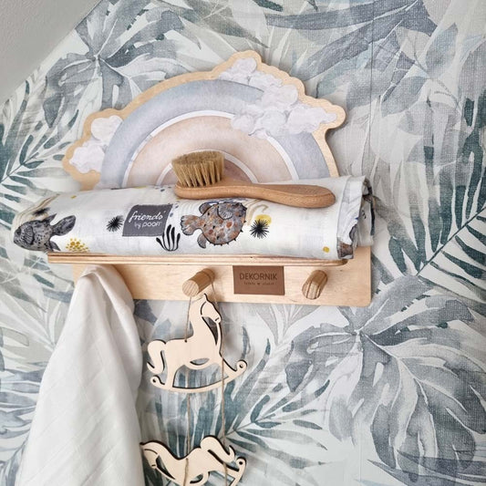 Mini Wall Shelf - Blue Rainbow