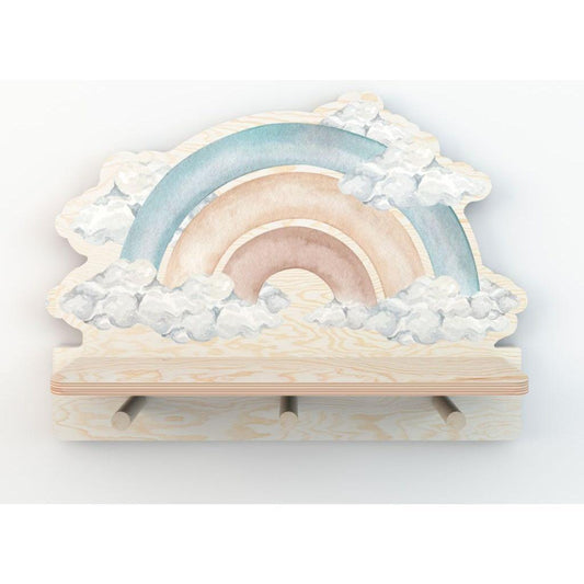 Mini Wall Shelf - Blue Rainbow