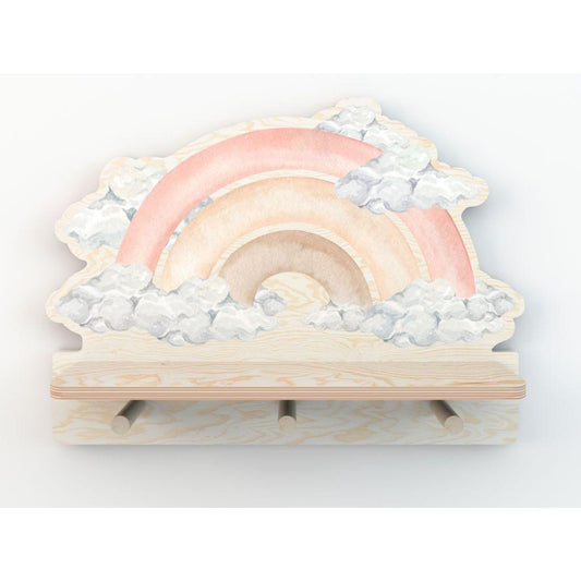 Mini Wall Shelf - Pink Rainbow