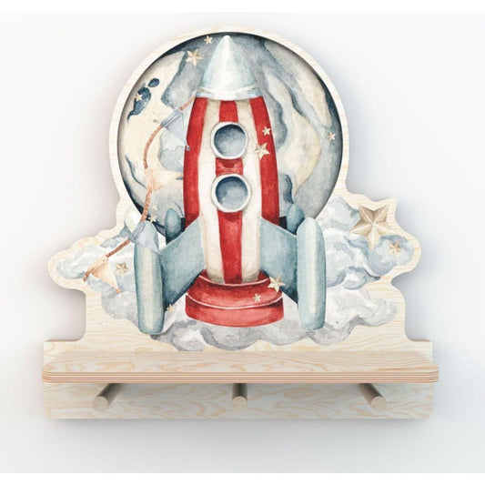 Mini Wall Shelf - Rocketship