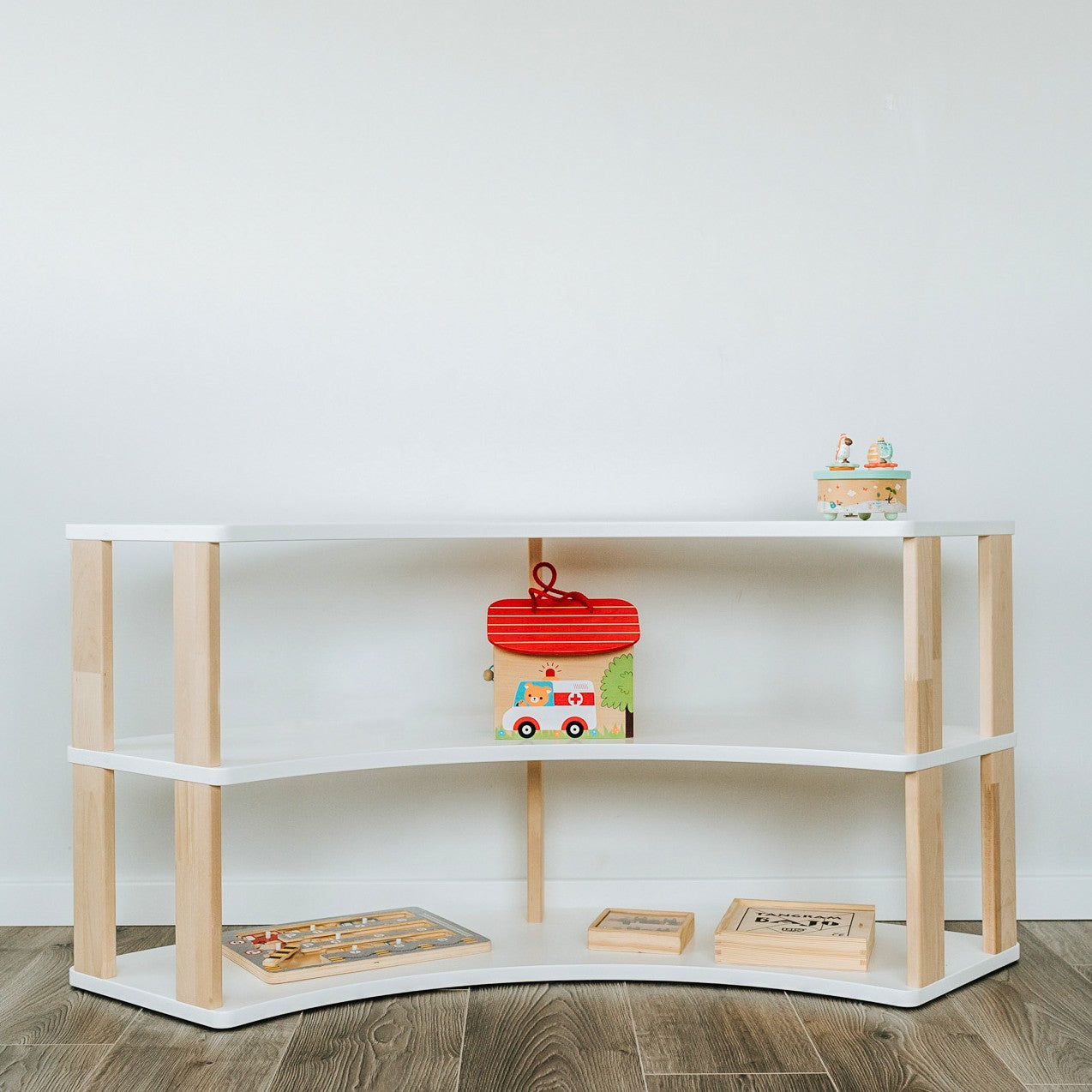 Modular Montessori Shelf Arch - 3 Shelves