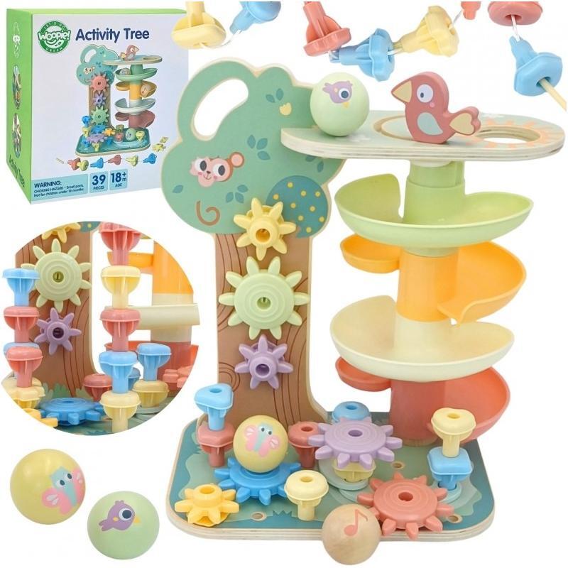 Montessori 4in1 Ball Track Activity Tree