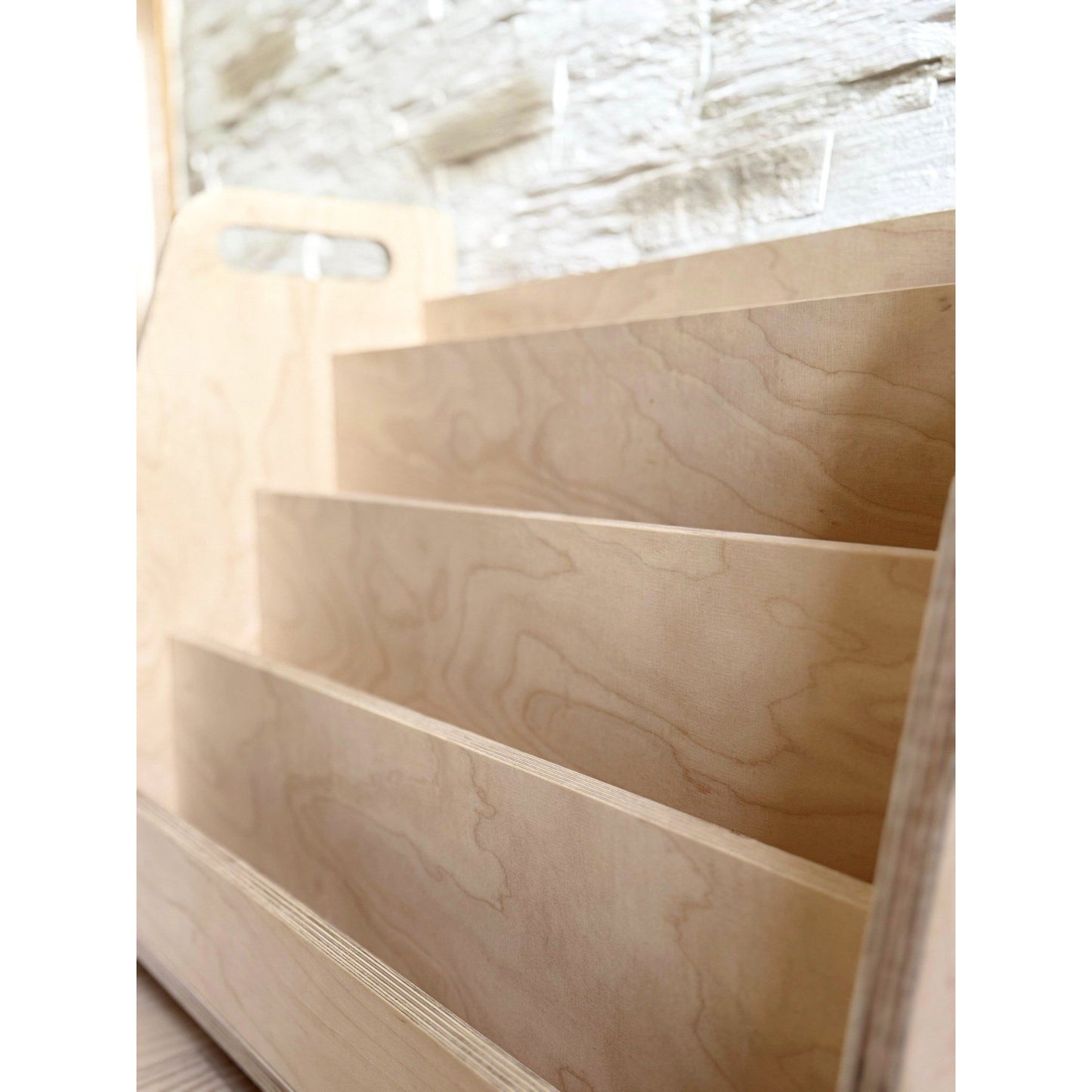 Montessori Wooden Front Facing Book Display For Kids
