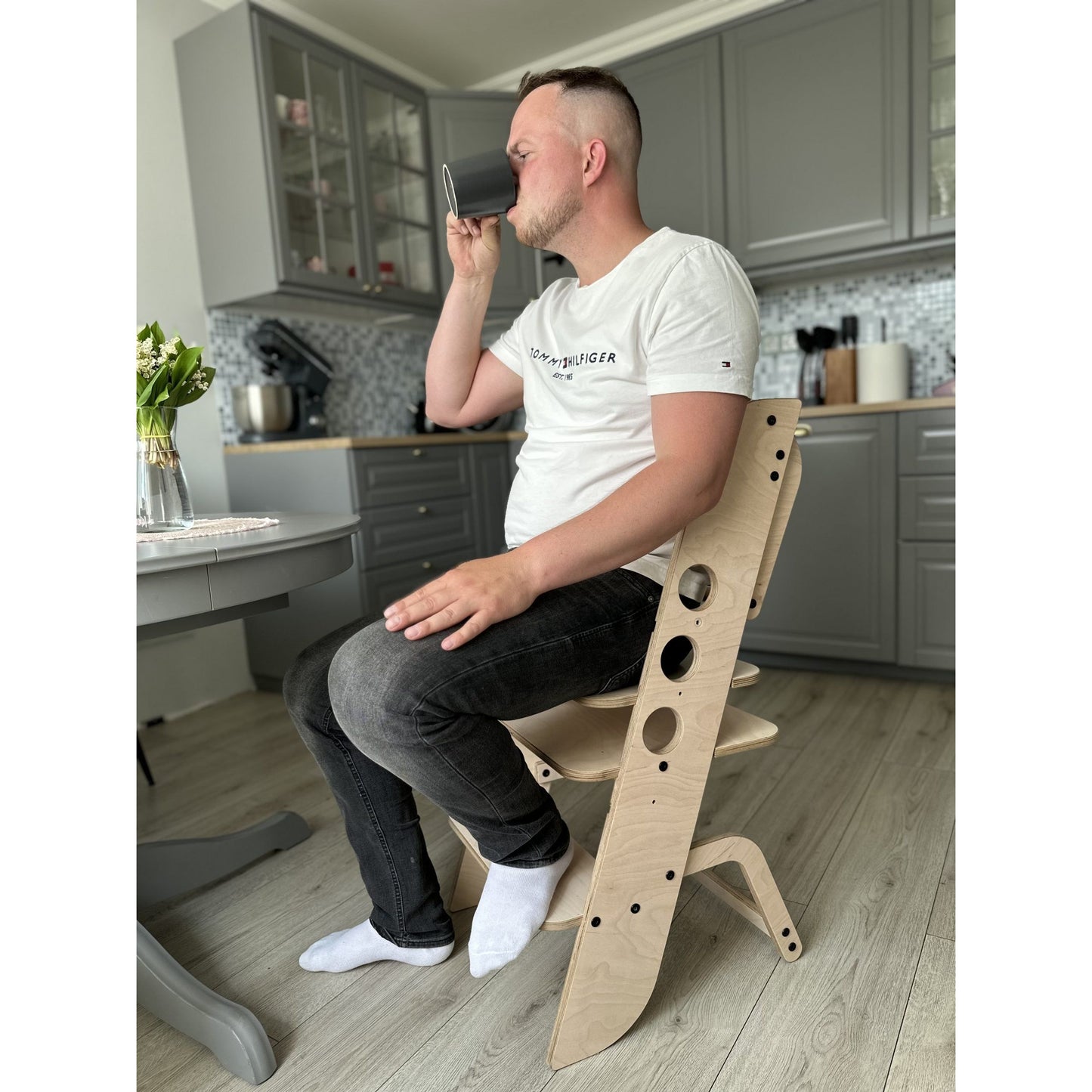 Montessori Learning Tower, Kitchen Helper, Baby High Chair - Louis