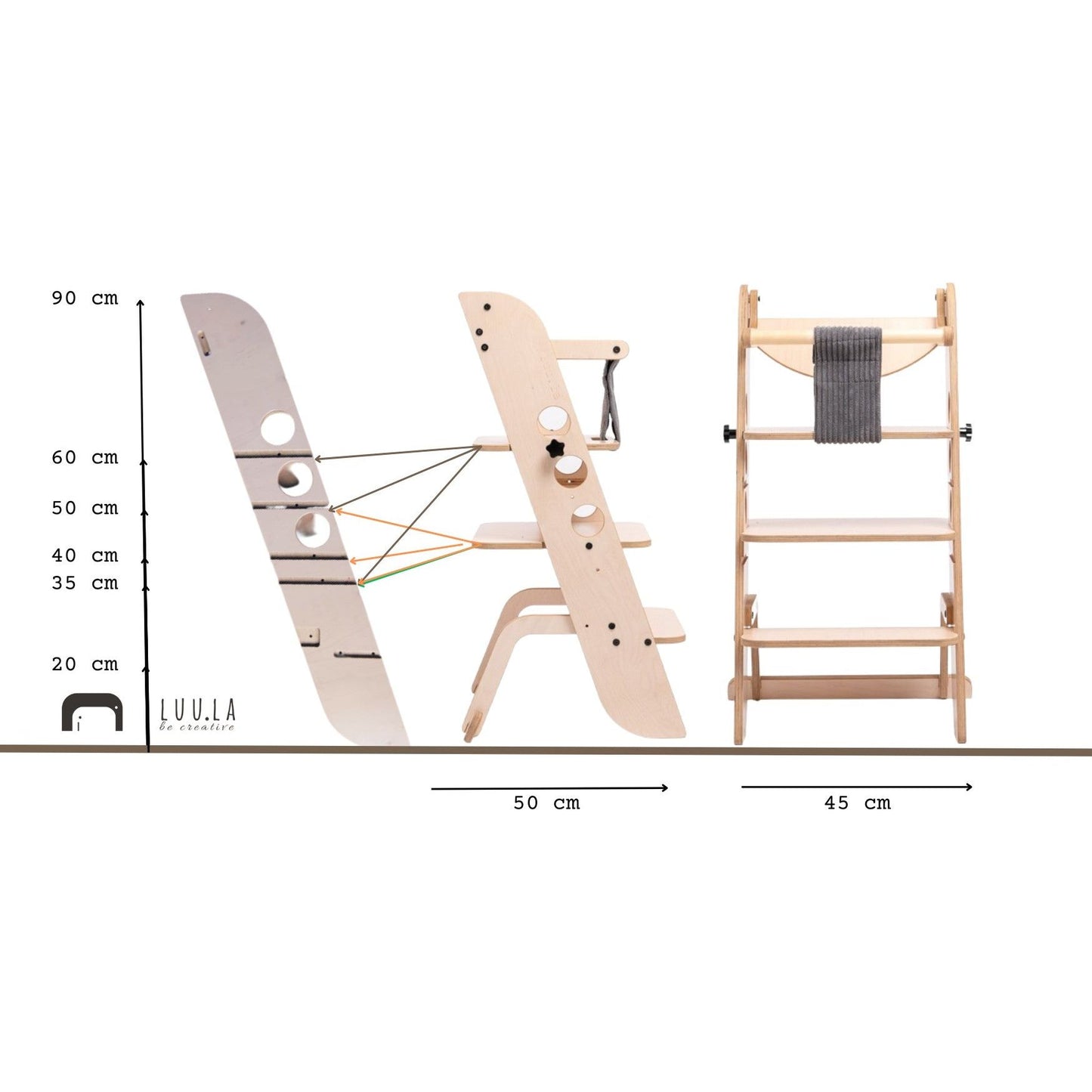 Montessori Learning Tower, Kitchen Helper, Baby High Chair - Louis