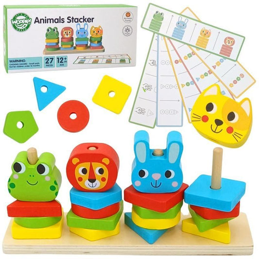 Montessori Puzzle Pyramid With Animals