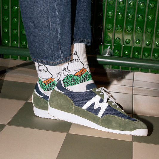 Moomin Jungle Men's Retro Socks - White