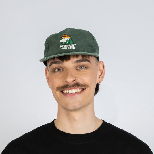 Moomin Washed Denim Adult Cap - Denim Green