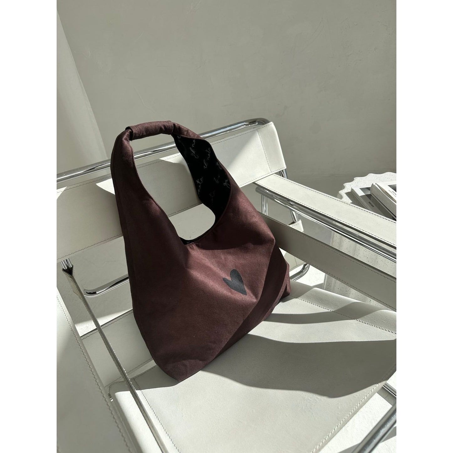 Moon Bag Heart - Brown