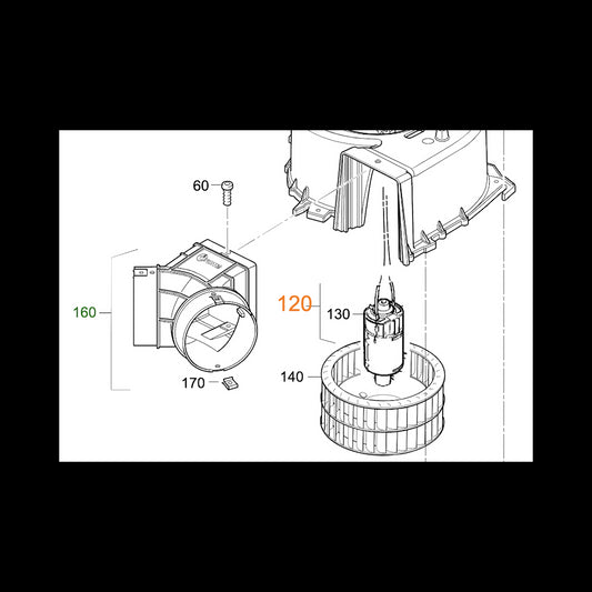 Truma moottori 12 V TEB 3, TEN 3