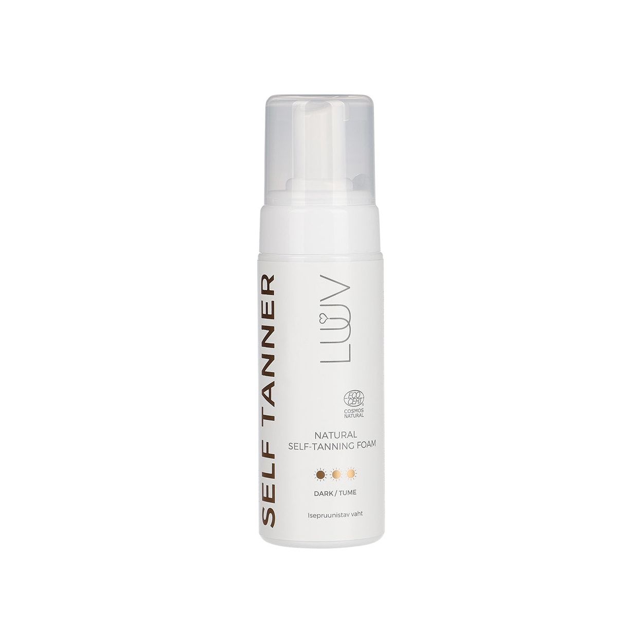 Natural Self Tanning Foam Dark COSMOS, 150ml