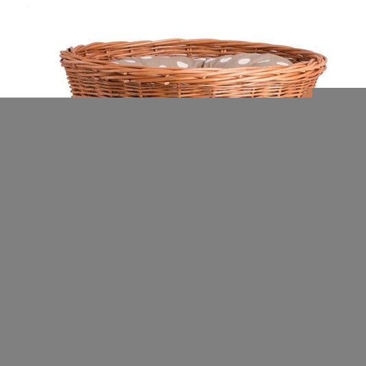 Natural Wicker Cat House Rosie With Cushions