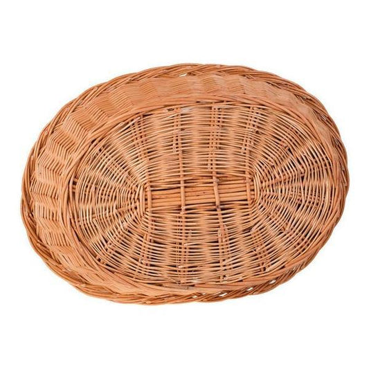 Natural Wicker Dog Bed Poppy With Cushion, 75x57 cm