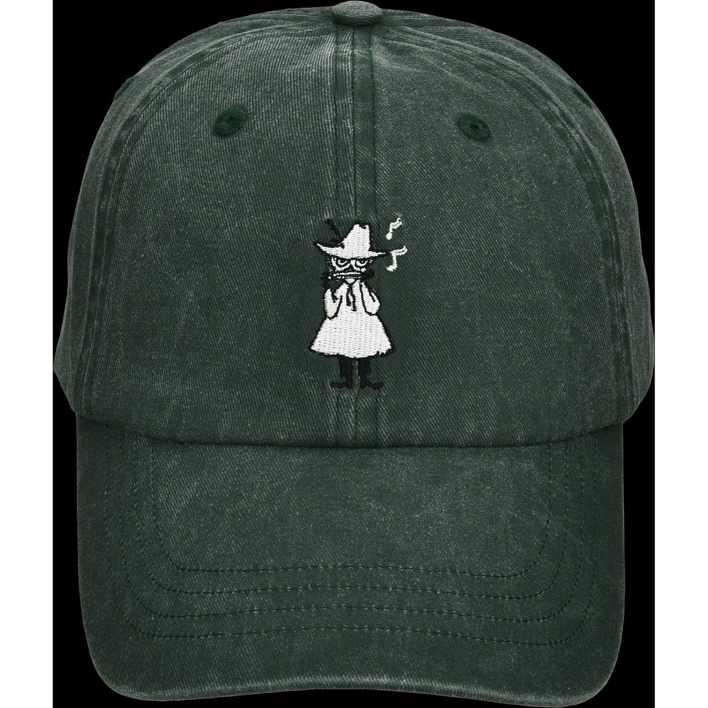 Novels Washed Denim Adult Cap - Green