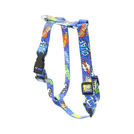 Nylon Harness – Blue Graffiti