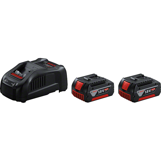 Akku- ja laturipaketti Bosch 2X18V5.0AH+GAL1880CV