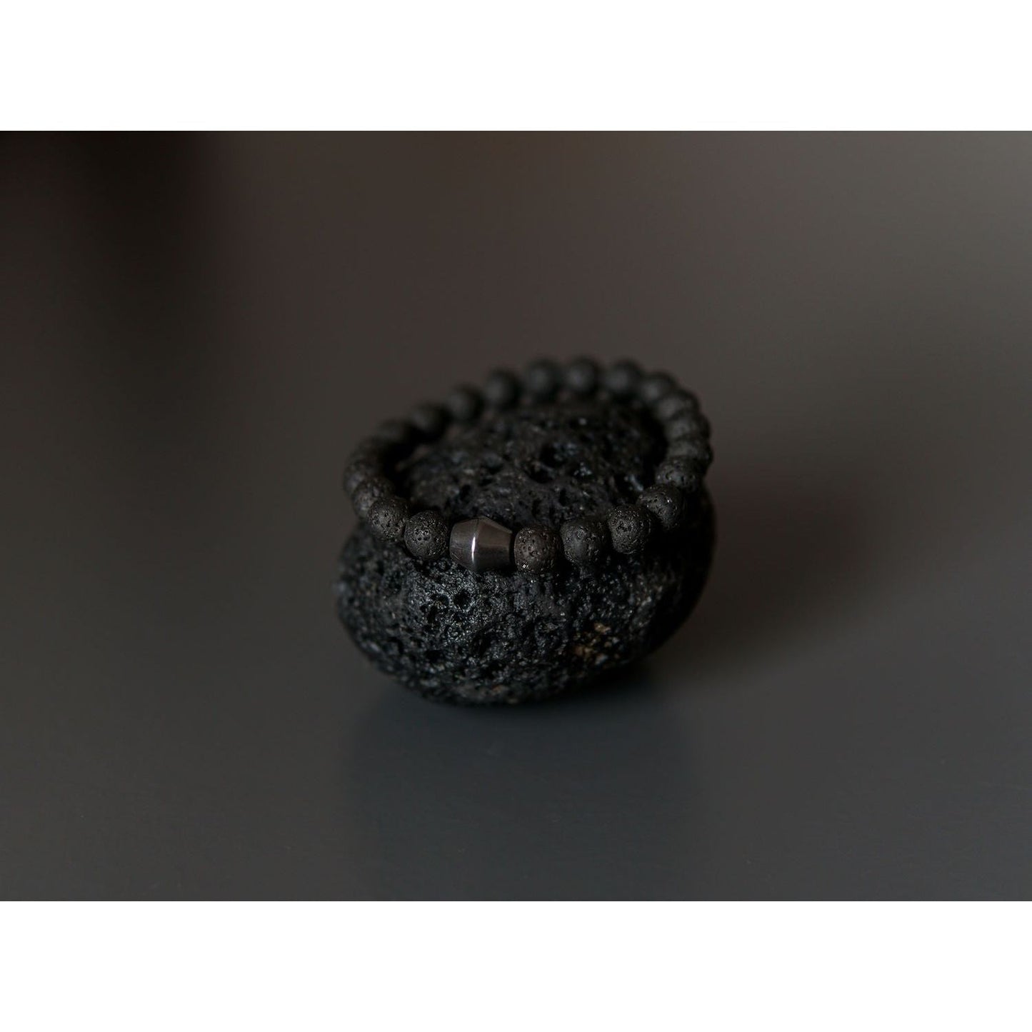 Obsidian Lava Stone Bracelet