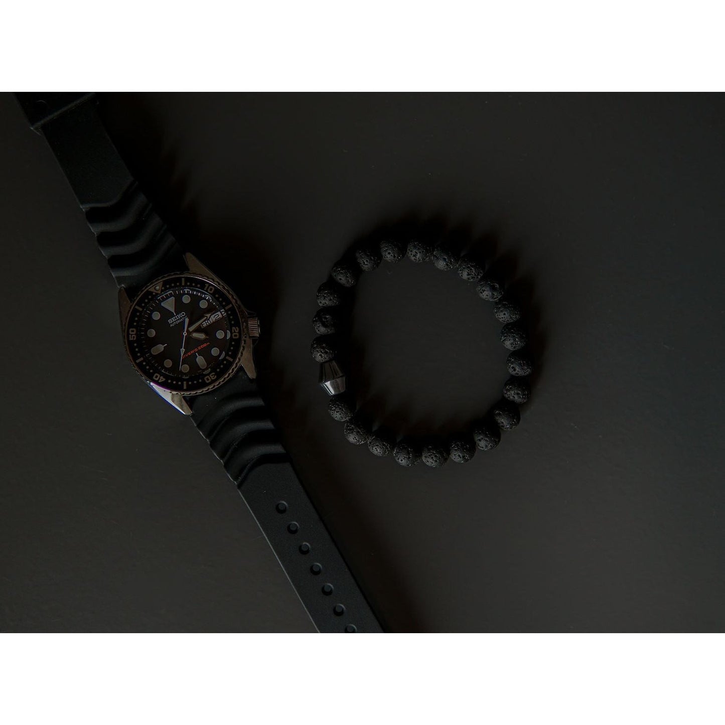 Obsidian Lava Stone Bracelet