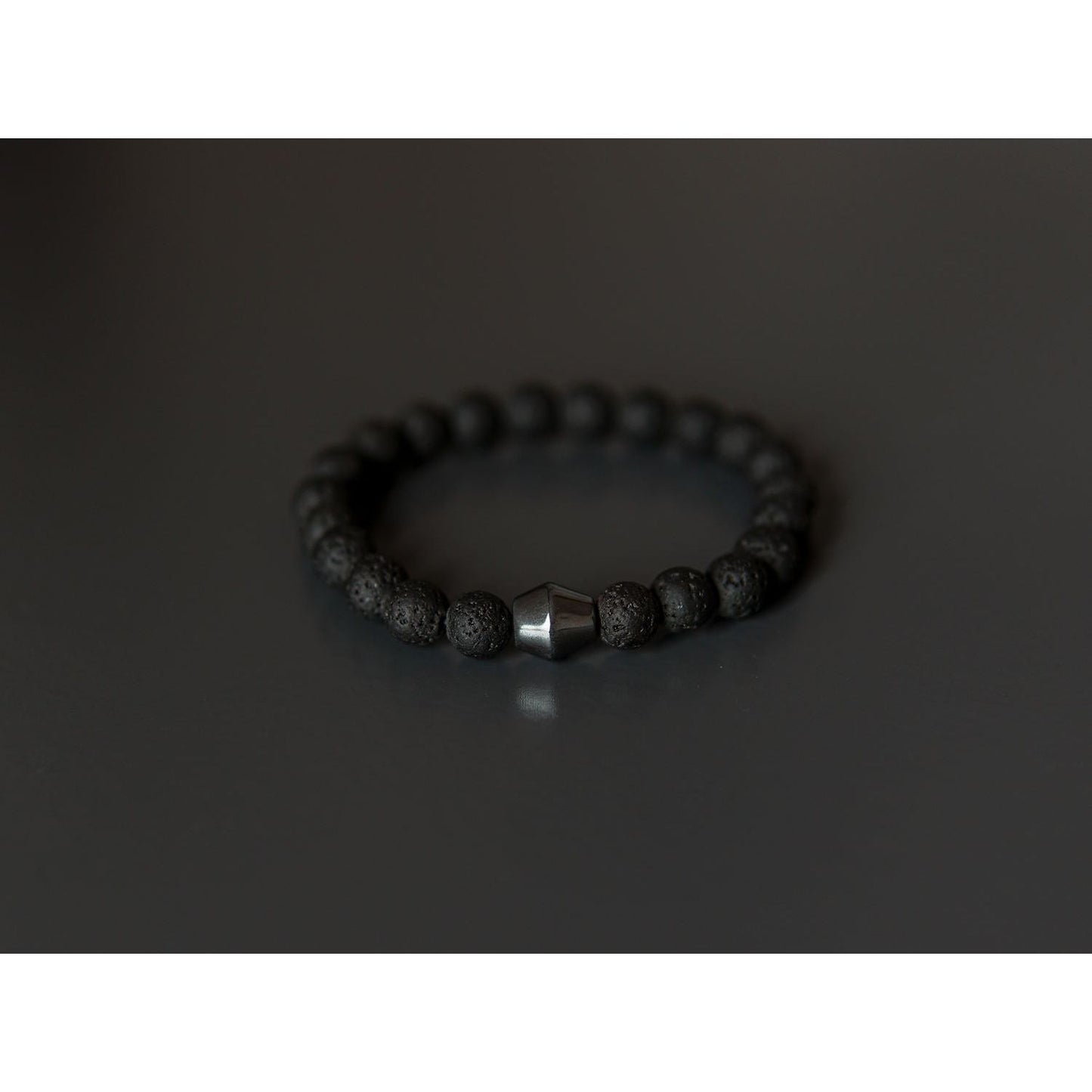 Obsidian Lava Stone Bracelet