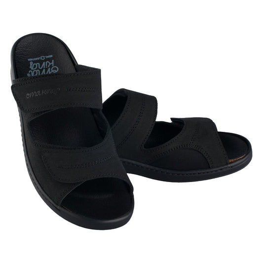 Professional Heel-Cushioned Sandals - Black