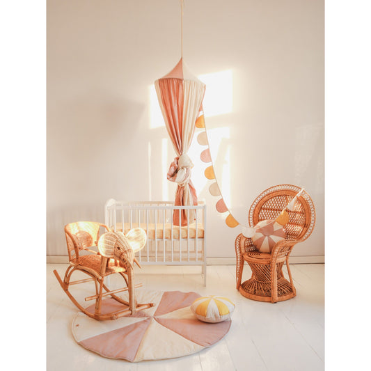 Organic Cotton and Linen Canopy - Powder Pink