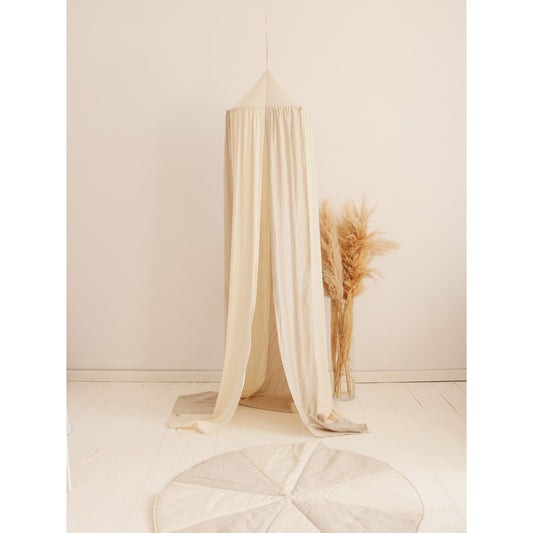 Organic Cotton and Linen Canopy - Cream Circus