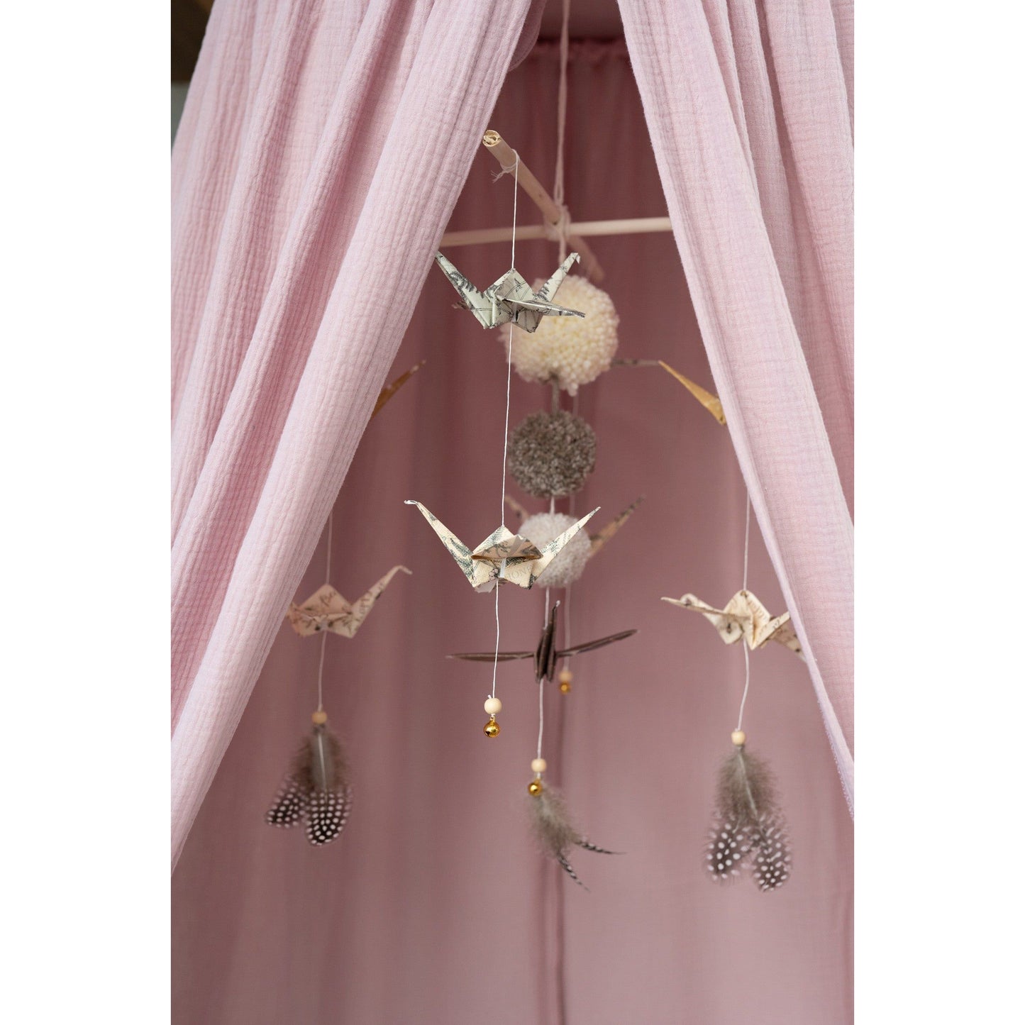 Organic Cotton Canopy - Baby Pink