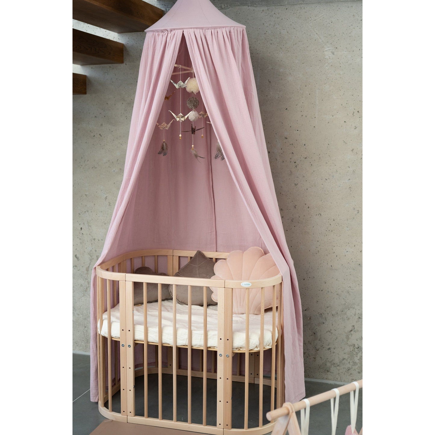 Organic Cotton Canopy - Baby Pink