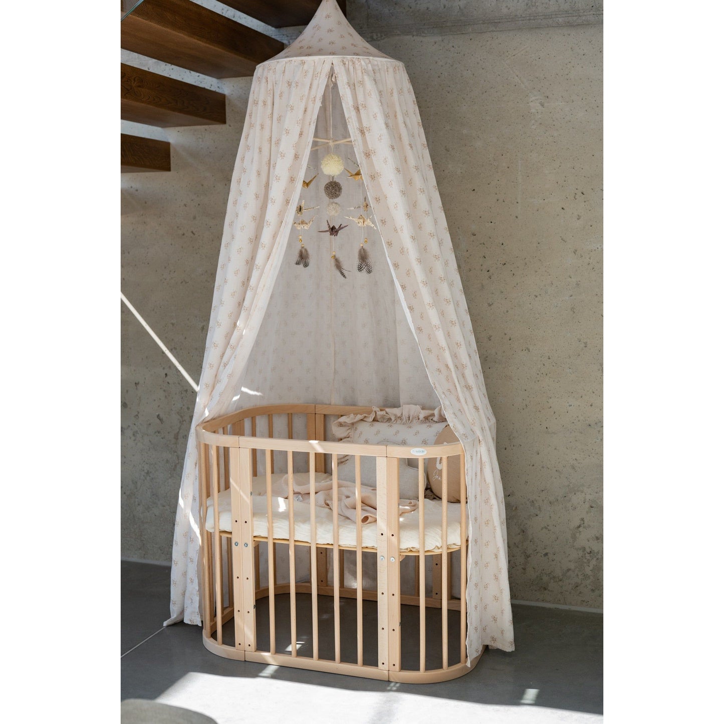Organic Cotton Canopy - Boho Flowers