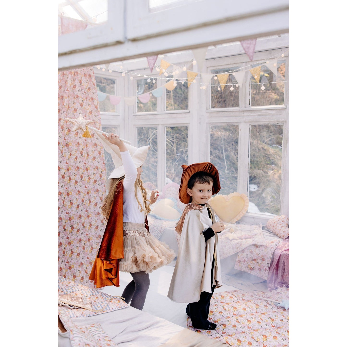 Organic Cotton Canopy - Spring Garden