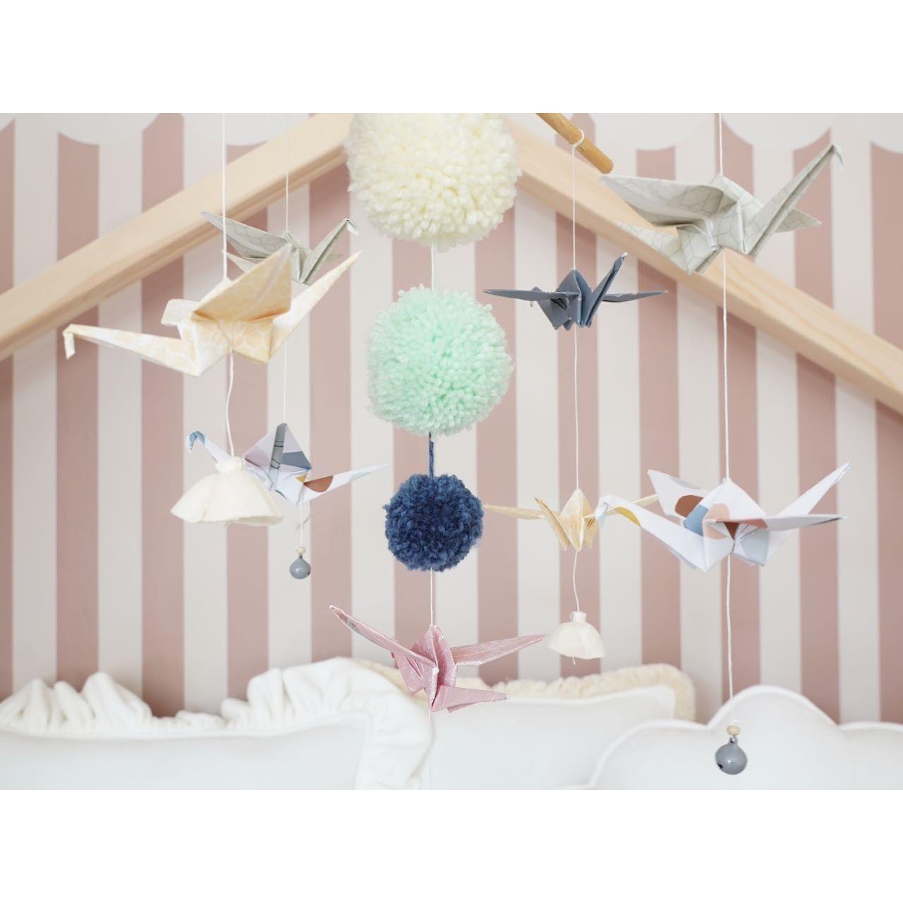 Origami Nursery Mobile - Pastel Colors