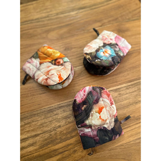 Oven Glove With Double Wool Filling - Francine Black