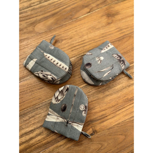 Oven Glove With Double Wool Filling - Seeds Aqua