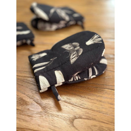 Oven Glove With Double Wool Filling - Seeds Carbon