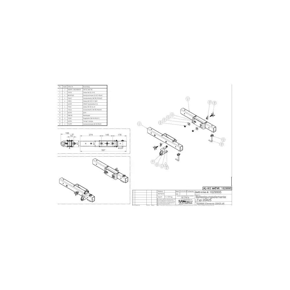AMC Vario palkkikiinnitys AL-KO150KG 20A24 20A2400000 | 1629995 | | Kotikauppa |