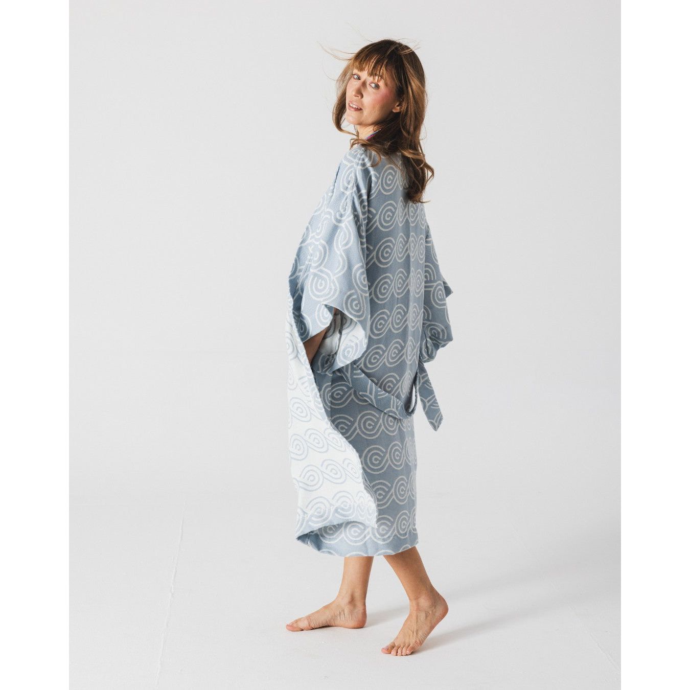Bamboo Kimono for Women - Blue