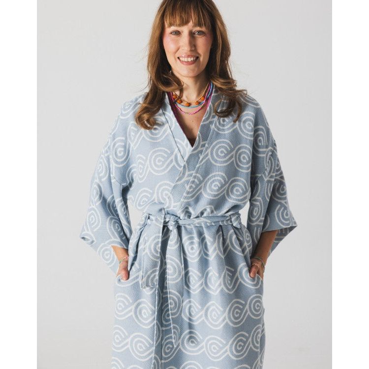 Bamboo Kimono for Women - Blue