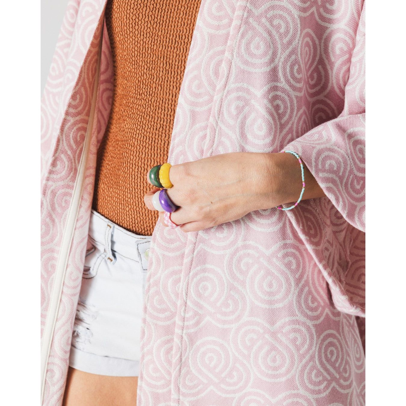 Bamboo Kimono for Women - Rose