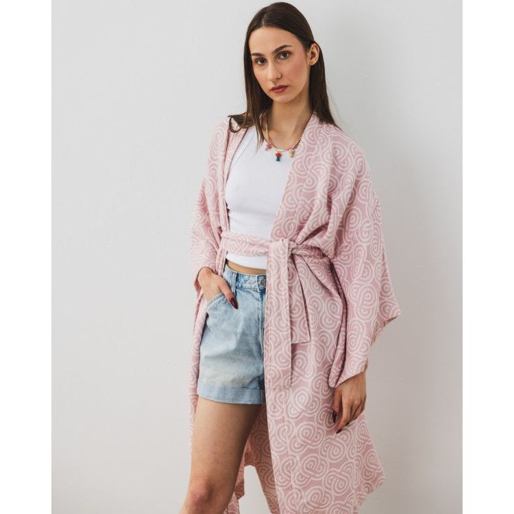 Bamboo Kimono for Women - Rose